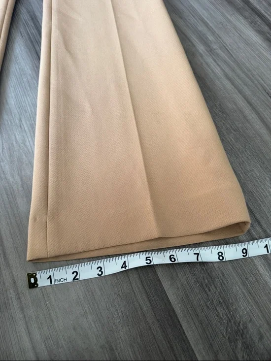 Ann Taylor 4 petite dress pants trousers camel tan Devin fit work wear business - Picture 3 of 9